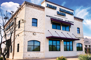 exterior of FNBMG Mortgage building